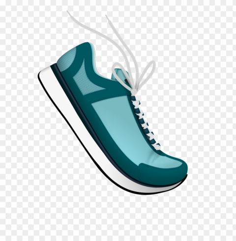 Modern sport sneakers blue color PNG transparent images bulk
