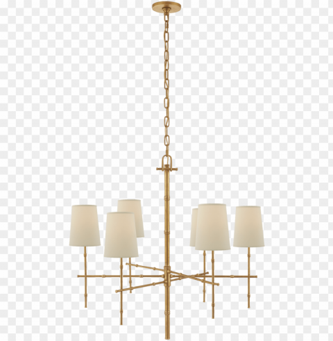 modern chandelier - grenol bamboo chandelier Transparent PNG Isolated Design Element