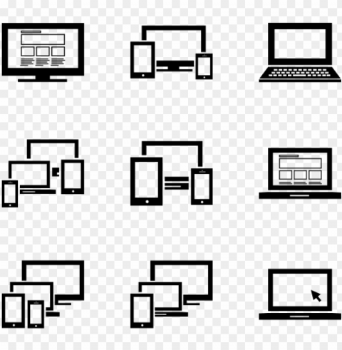modern screen 100 icons - laptop icon free Transparent PNG art