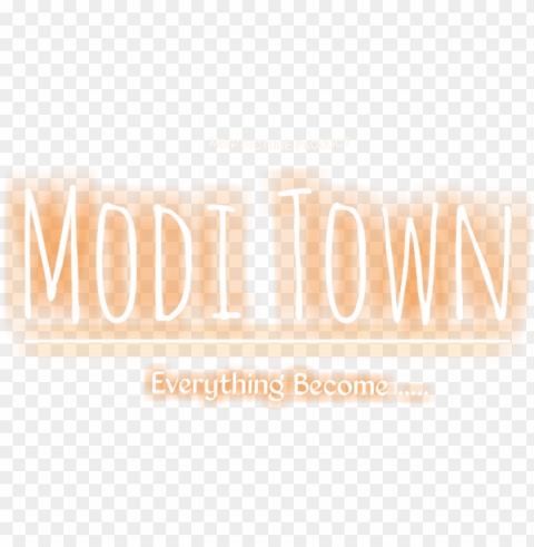 modi town text modi text modi text for editing - peach Free PNG