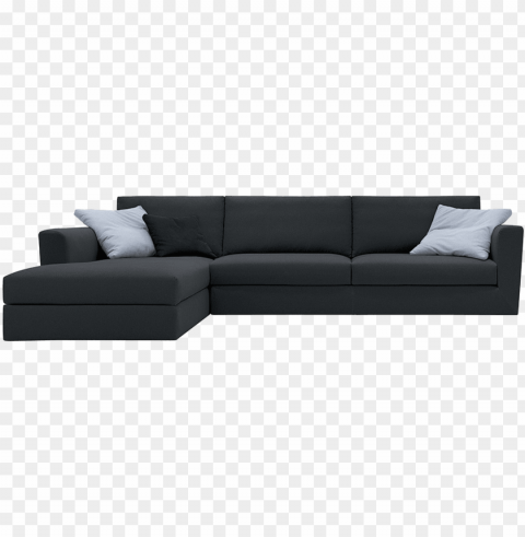 modular sofà with wooden structure - sofa bed PNG high quality