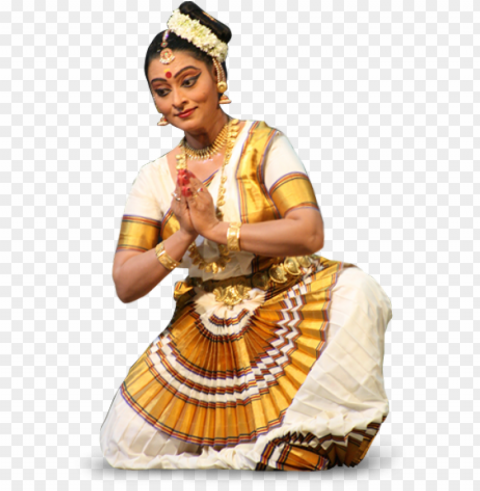 mohiniyattam Isolated Element in HighQuality PNG