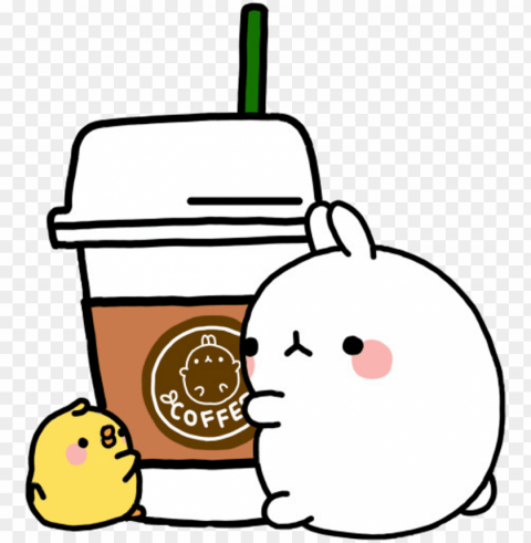 molang sticker - molang stickers Transparent PNG images for design