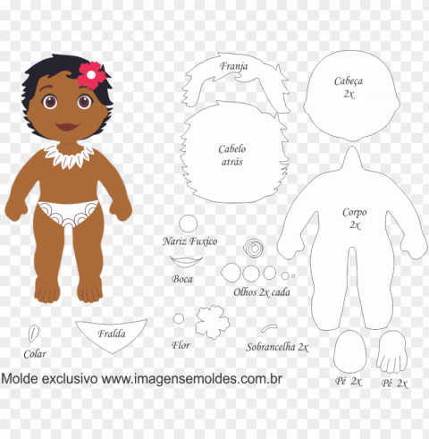 molde para eva - molde de boneca de eva PNG images free download transparent background