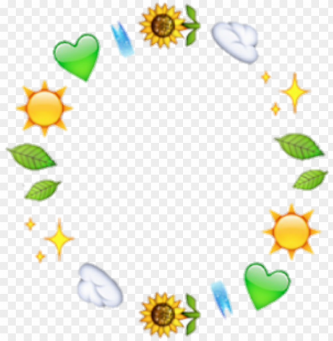 moldura emoji tumblr aesthetic vaporwave emojis - emoji circle overlay PNG with cutout background
