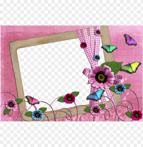 molduras para fotos flores e borboletas molduras - purple butterfly picture frames Transparent Background PNG Isolated Illustration