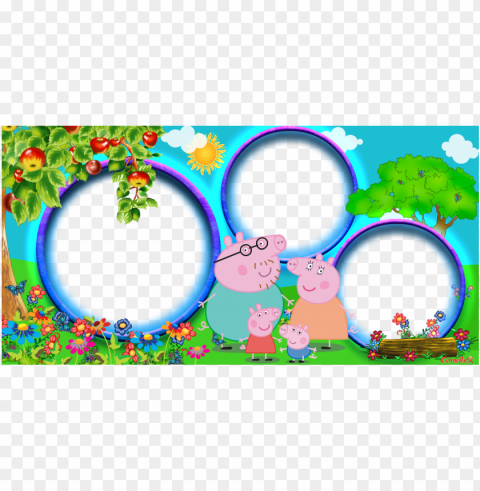 molduras peppa pig - tom and jerry frames Isolated Element on HighQuality PNG
