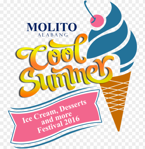 molito cool summer fest - ice cream Isolated PNG Graphic with Transparency