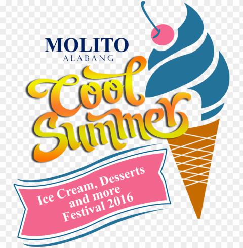 Molito Cool Summer Fest - Ice Cream Isolated PNG Graphic With Transparency