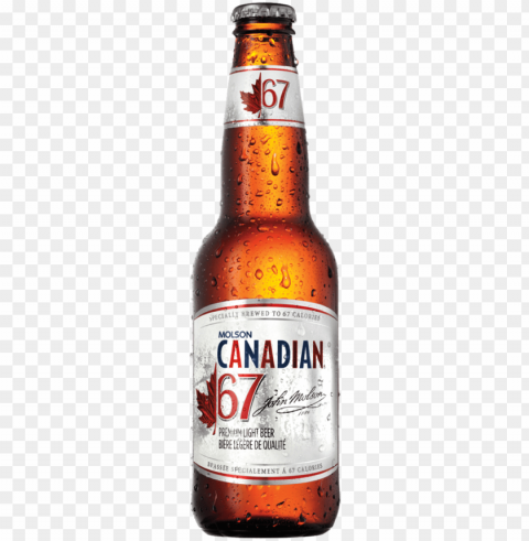 Molson Canadian Beer Bottle Transparent PNG Graphics Library