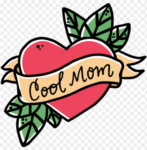 mom tattoo jpg download - traditional mom heart tattoo PNG file without watermark