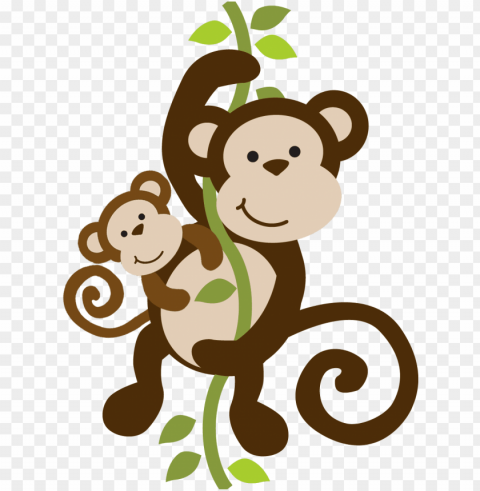 Mommy Clipart Baby Monkey - Monkey Bathroom Shower Curtai PNG Isolated Object On Clear Background