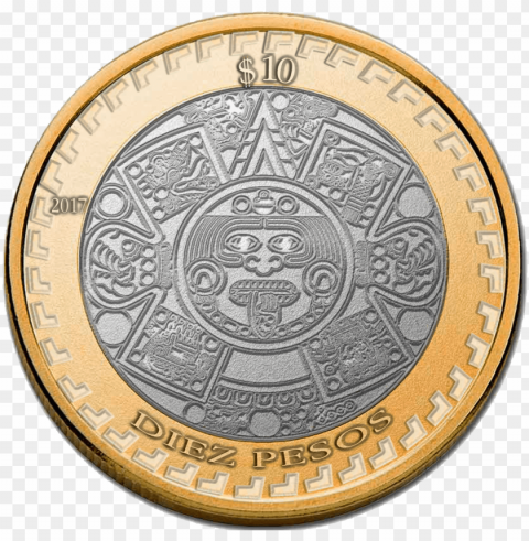 moneda de 10 pesos Clear Background PNG Isolated Illustration PNG transparent with Clear Background ID fbd10c96