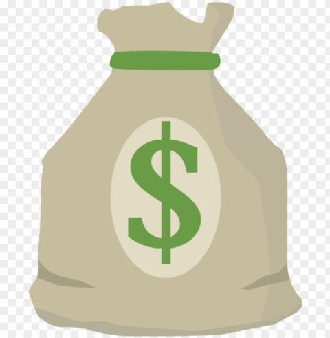 money bag icon - icon Transparent Background Isolated PNG Character