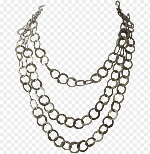 money chain - silver chain Transparent Background PNG Isolated Item