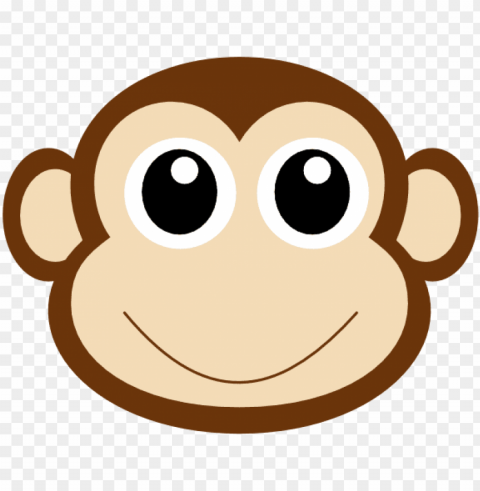 monkey 1 clip art at clker - monkey face clipart Isolated Element in Clear Transparent PNG