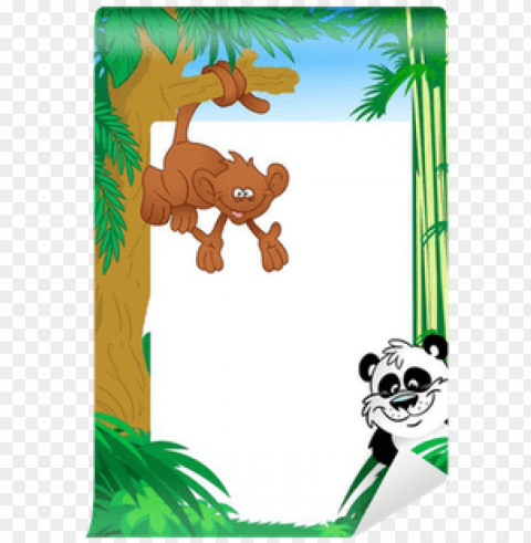 monkey and panda on frame wall mural pixers - giant panda PNG pictures with no background PNG transparent with Clear Background ID f9ae07c8