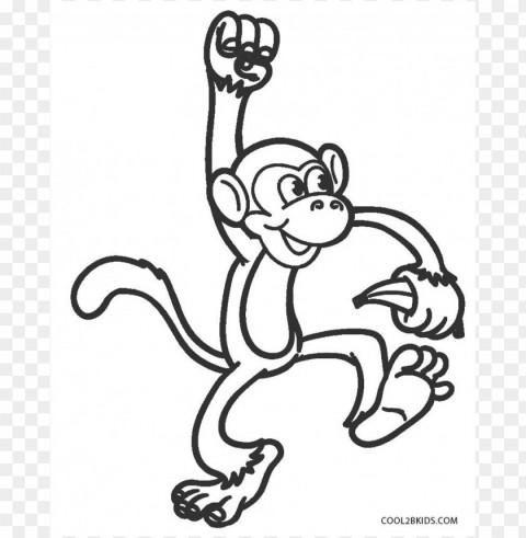 monkey coloring Isolated Illustration in HighQuality Transparent PNG PNG transparent with Clear Background ID 2957df8b