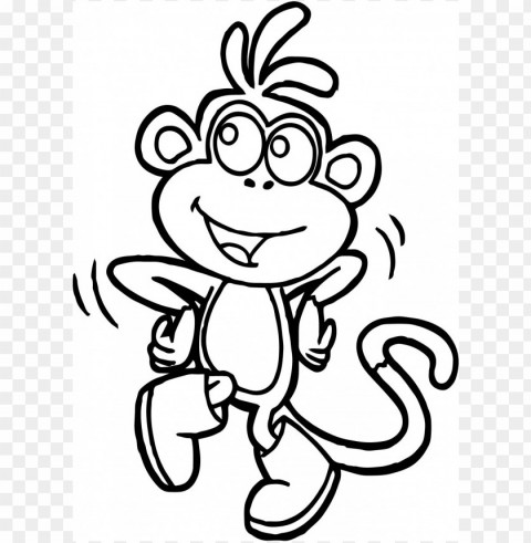 monkey coloring Isolated Graphic on HighResolution Transparent PNG PNG transparent with Clear Background ID e97b5620