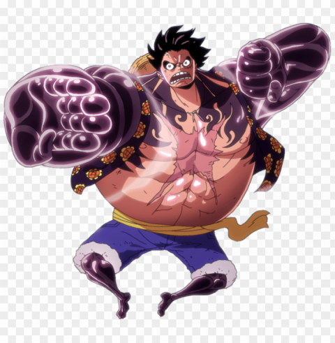 monkey d - luffy gear 4 render Isolated Graphic Element in HighResolution PNG