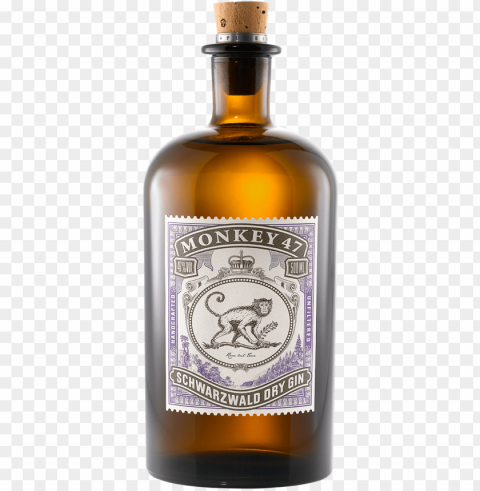 monkey - monkey 47 gin 50cl PNG Image with Transparent Isolated Design