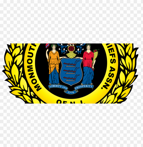 monmouth county police chiefs assoc logo 01 - emblem Transparent Background Isolated PNG Character