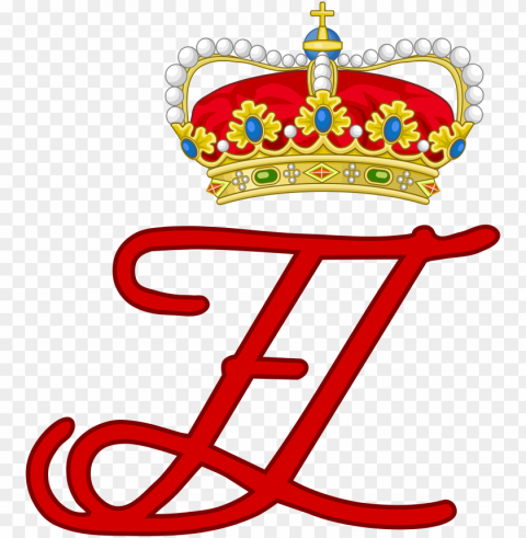 monograma conjunto de filipe e letícia como príncipes - spanish heraldry Isolated Object on HighQuality Transparent PNG
