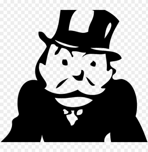 monopoly man no background PNG transparent elements package