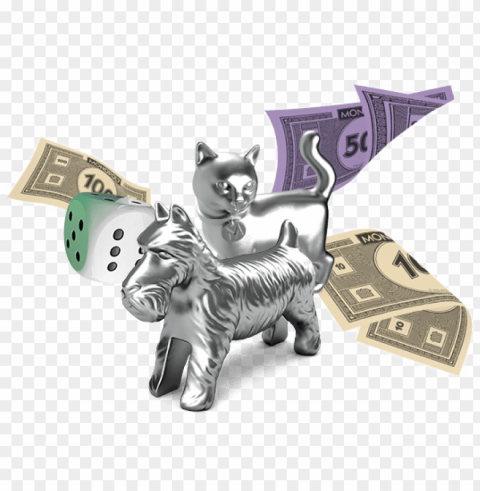 monopoly product bsa monopoly game - monopoly dog oversized token bank PNG photo with transparency