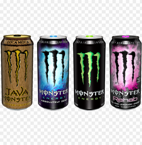 Monster Energy Drink Transparent PNG Object With Isolation