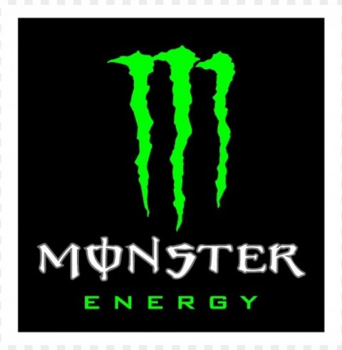 monster energy drink vector logo Isolated Graphic on Clear PNG