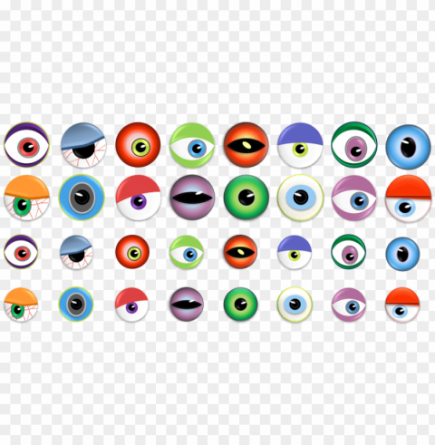 Monster Eyes Transparent Art PNG