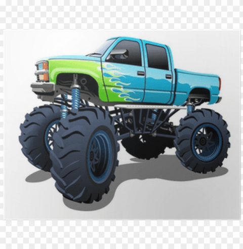 monster trucks vector gratis PNG Image with Isolated Transparency