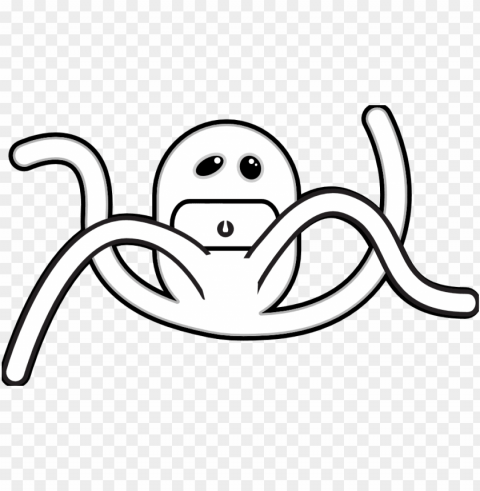 monsters black white line animal 999px 103 - black and white monsters cartoo Transparent PNG Isolated Item with Detail
