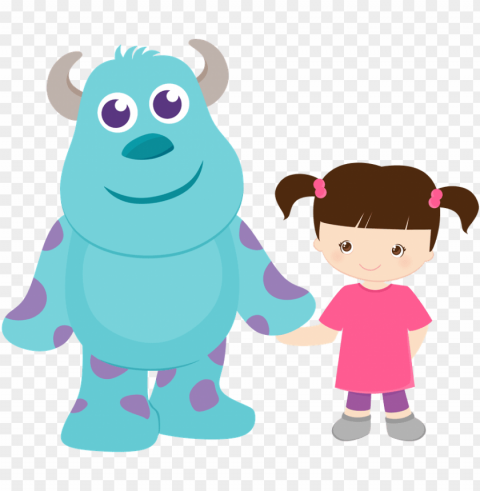 monsters university clipart disney - boo monstros sa cute Isolated PNG Element with Clear Transparency