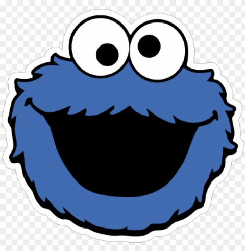 monstro das bolachas - cookie monster silhouette Clear background PNG graphics