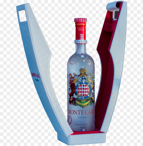 monte carlo vodka swarovski bottle 750ml - vodka PNG with cutout background