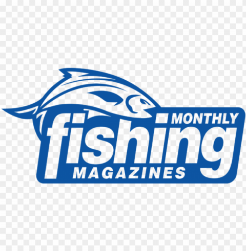 monthly fishing magazines logo & svg - graphic desi Transparent Background PNG Isolated Design