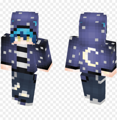 moon boy - minecraft spiderman skin noir PNG graphics for free