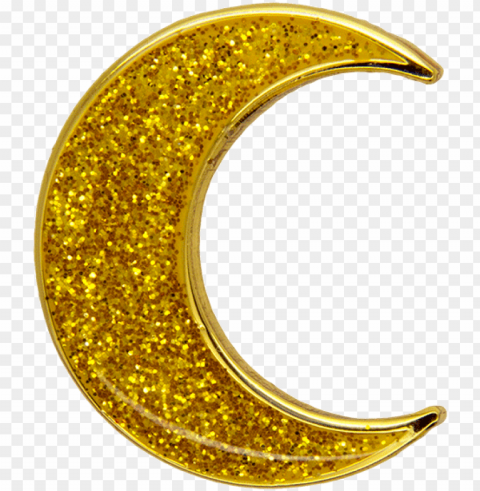 moon pin glitter gold - hambledon gold moon pi PNG transparent images for websites
