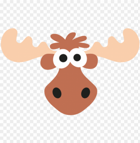 moose mask printable PNG with Clear Isolation on Transparent Background