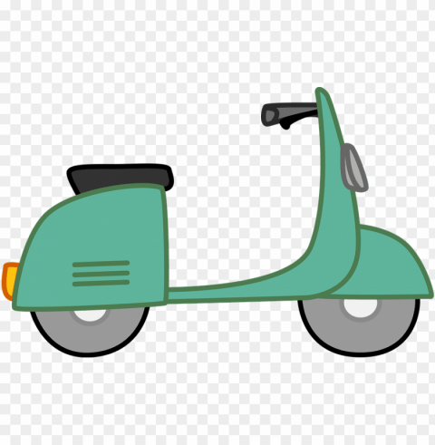 moped scooter bike white green kids scrapbook - clip art moped High-resolution transparent PNG images set