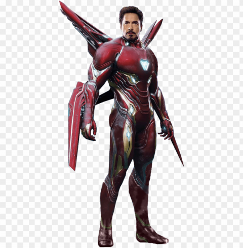 more then just a suit - iron man infinity war suit Isolated Character on Transparent Background PNG
