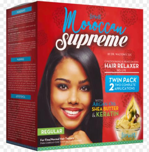 moroccan supreme hair relaxer w argan oil shea butter - supreme morocca PNG Image with Transparent Isolated Graphic Element