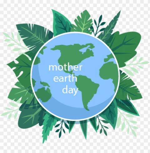 mother earth day messages sticker-0 - earth day PNG Graphic Isolated on Transparent Background
