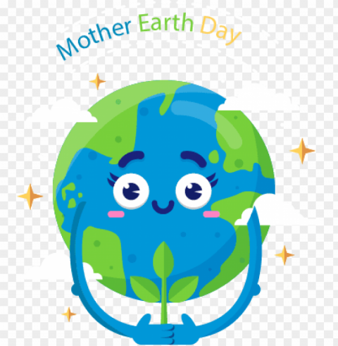 mother earth day messages sticker-7 - journée de la terre Isolated Subject in Transparent PNG