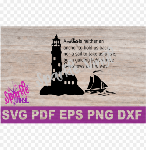 mother mom lighthouse svg files gift for mom mothers's - scalable vector graphics PNG with transparent backdrop