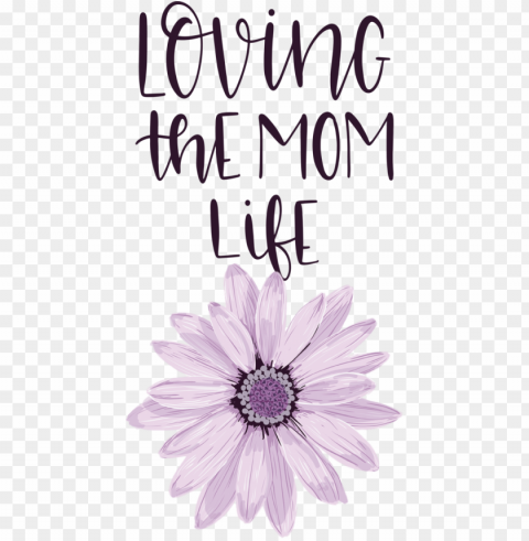 Mothers Day Drawing Daisy Sticker Design For Love You Mom For Mothers Day PNG File With No Watermark