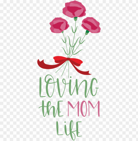 Mother's Day Drawing Floral design Watercolor painting for Love You Mom for Mothers Day Isolated Subject with Clear PNG Background