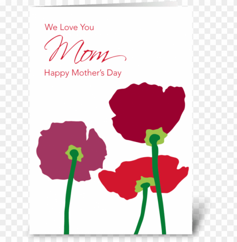 mother's day flowers greeting card - mother's day flowers greeting card Transparent Background PNG Isolated Pattern